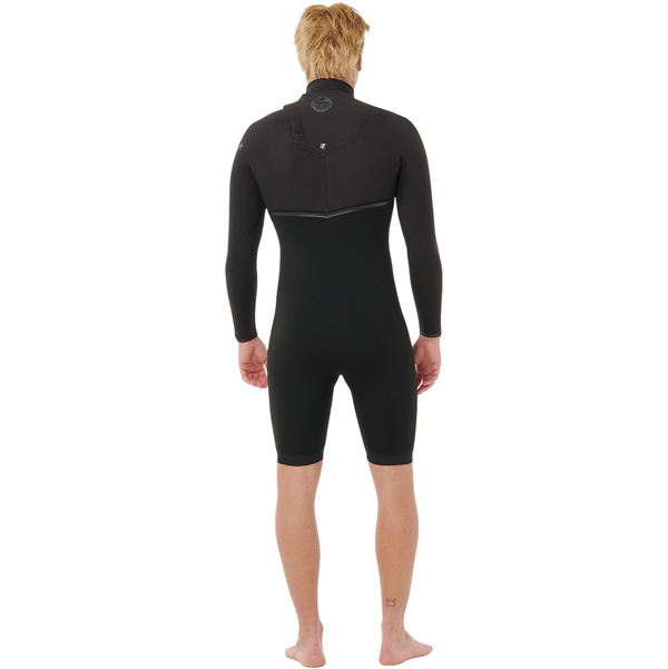 2026 Rip Curl Männer E-Bomb 2mm Zip-frei Langärmel Frühlings-Anzug 123MSP - Black